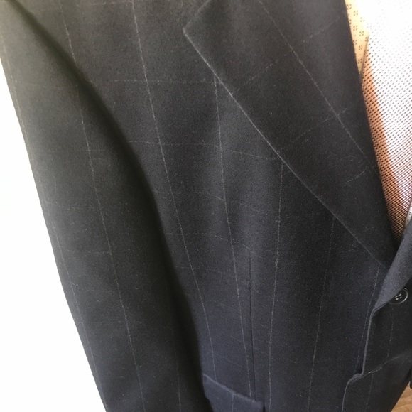 Baumler Suits & Blazers Baumler Blue With White Lines Wool Blazer